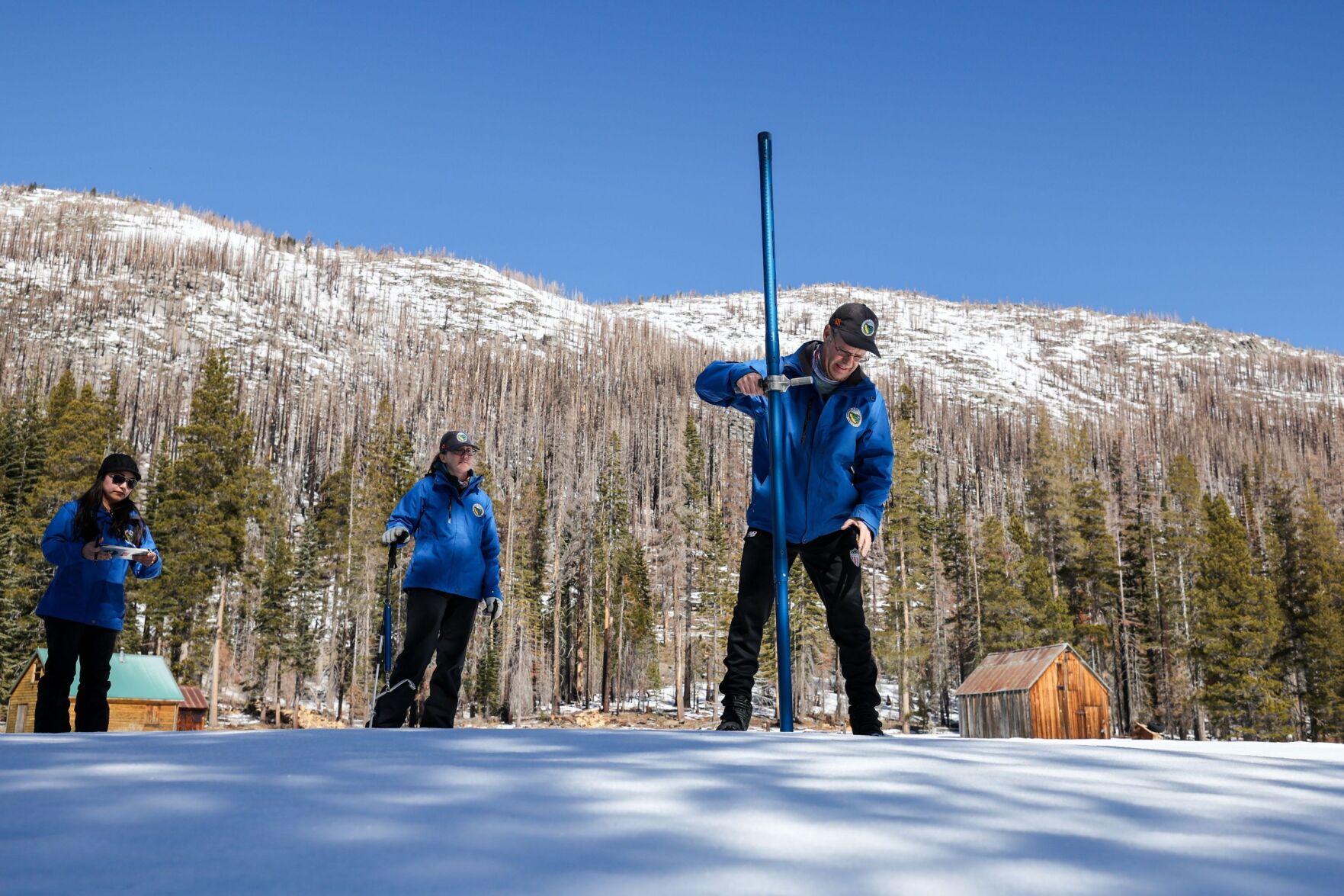 Snowpack shows below average